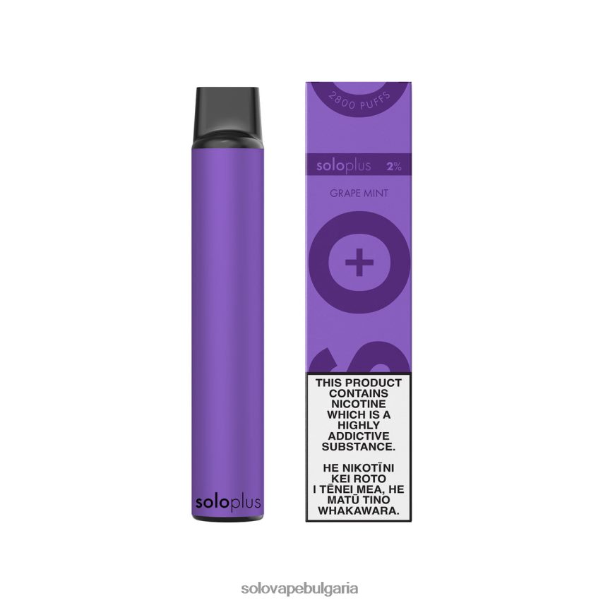 Solo Plus вейп за еднократна употреба гроздова мента - Solo E Liquid 6LN0L427