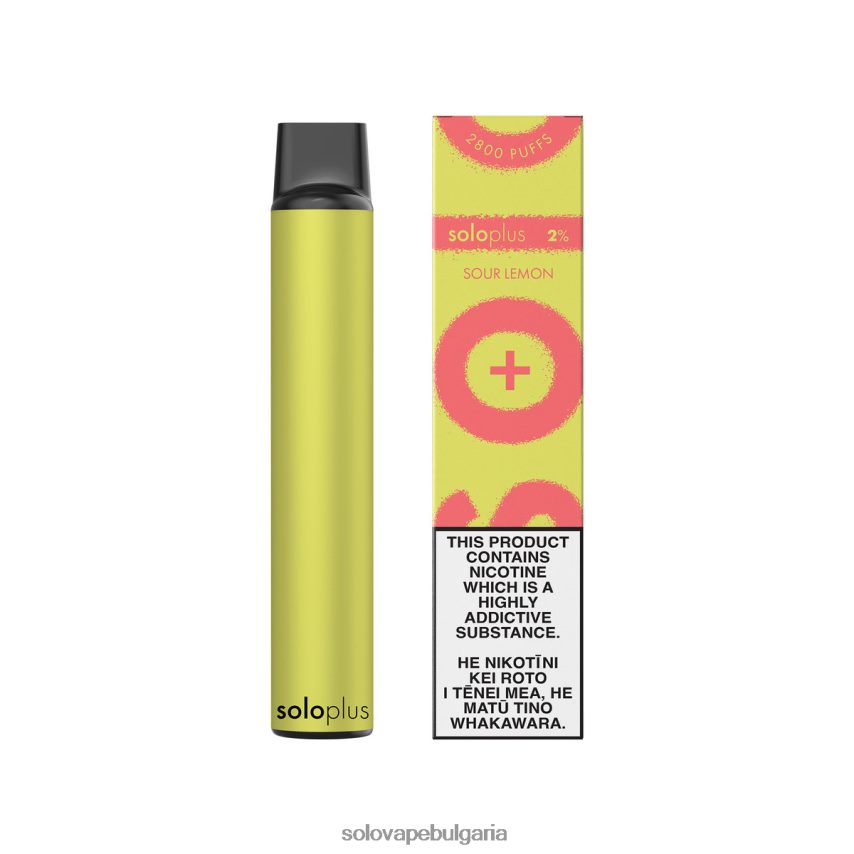 Solo Plus вейп за еднократна употреба кисел лимон - Solo Vape Bulgaria 6LN0L436