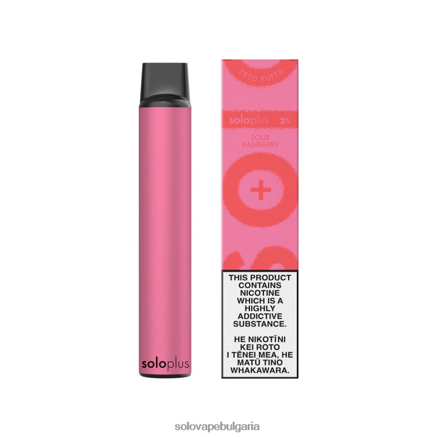 Solo Plus вейп за еднократна употреба кисела малина - Solo Disposable Vape 6LN0L435