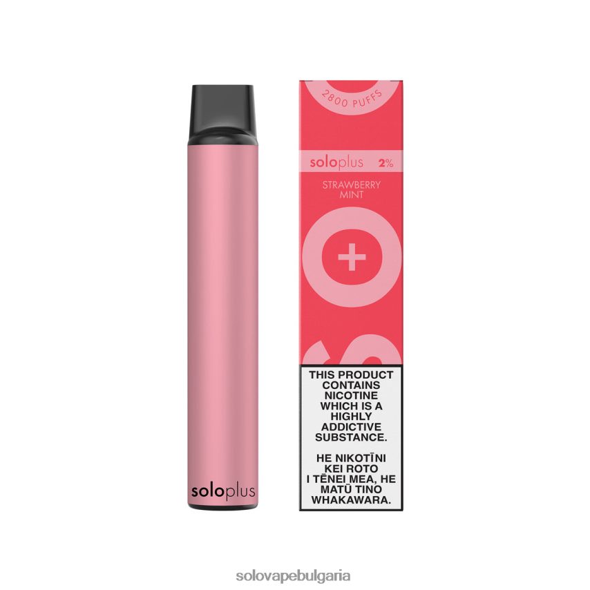 Solo Plus вейп за еднократна употреба ягодова мента - Solo Vape Цена 6LN0L426
