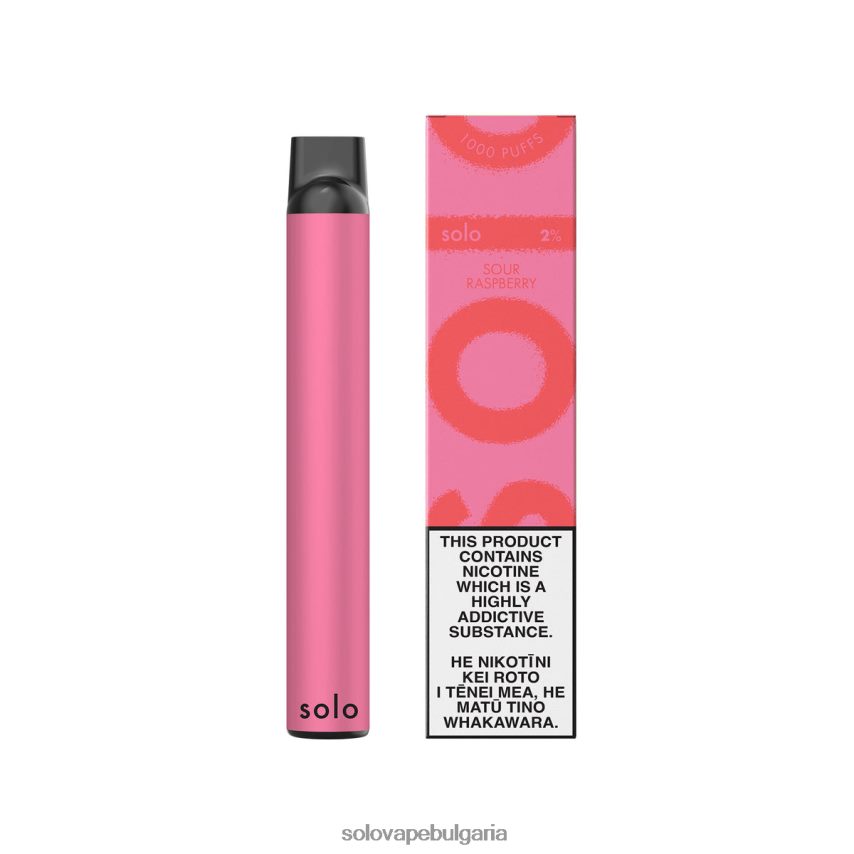 Solo вейп за еднократна употреба кисела малина - Solo E Liquid 6LN0L413