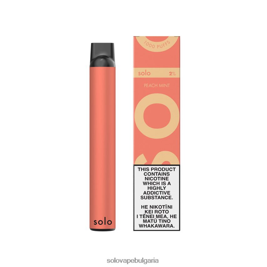 Solo вейп за еднократна употреба праскова мента - Solo E Liquid 6LN0L46