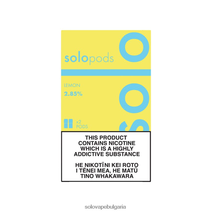 Solo резервна капсула 2-пак лимон - Solo E Liquid 6LN0L455