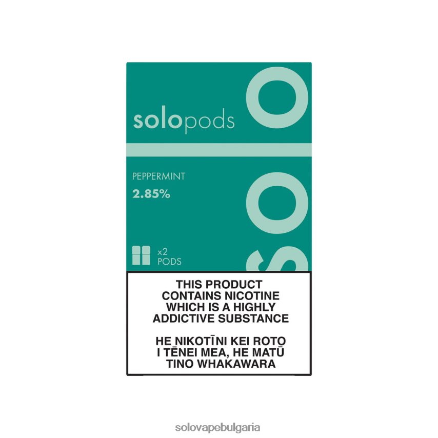 Solo резервна капсула 2-пак мента - Solo Disposable Vape 6LN0L463