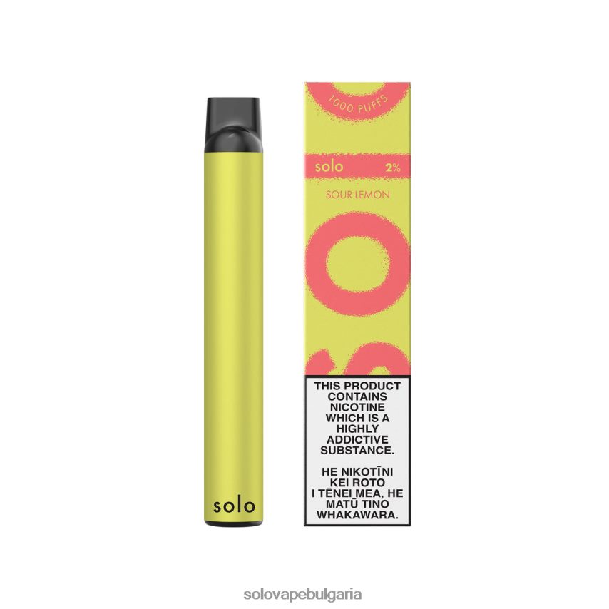 Solo вейп за еднократна употреба кисел лимон - Solo Vape Цена 6LN0L412